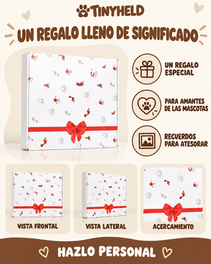 TinyHeld™-Marco de Recuerdo con Huella de tu Mascota